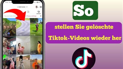 So stellen Sie gelöschte TikTok